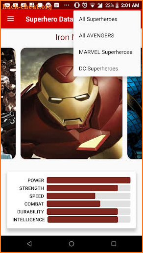 SHDB: Superhero Database screenshot