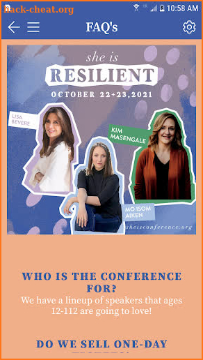 She Is Conference screenshot