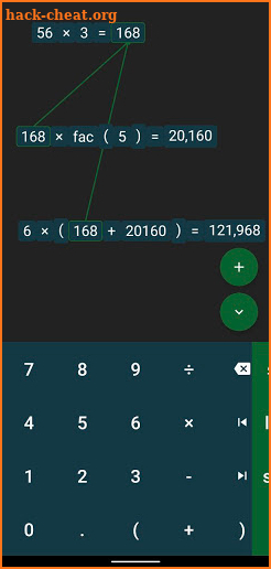 SheetCalc - calculator screenshot