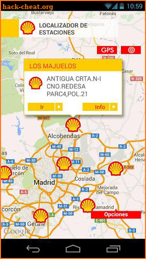 Shell, Estaciones de Servicio. screenshot