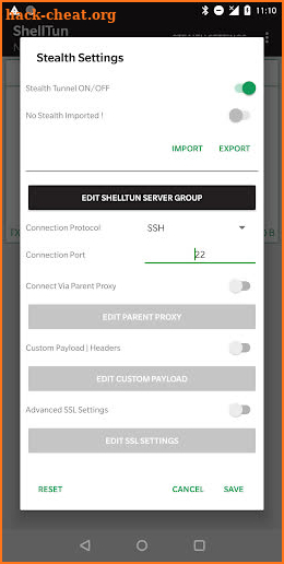 ShellTun - SSH VPN screenshot