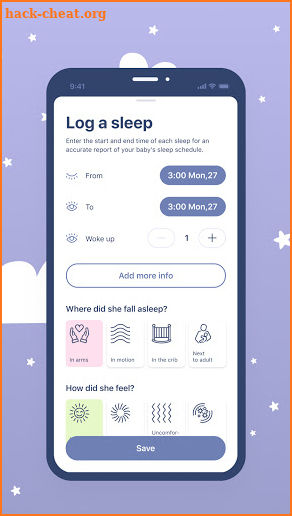 SHEMA - Baby Sleep Tracker screenshot