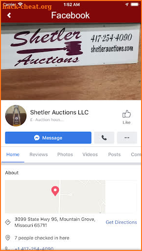 Shetler Auctions screenshot