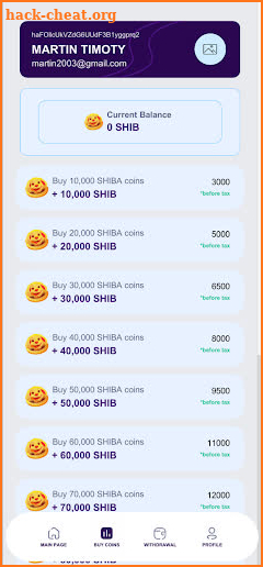 SHIB Fast Miner screenshot
