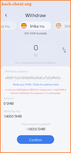 Shiba Inu - SHIB miner screenshot
