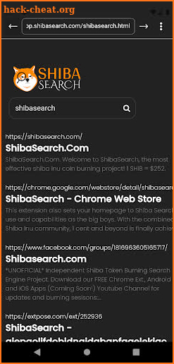 Shiba Search Web Browser screenshot