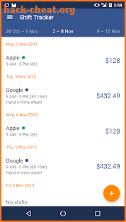 Shift Tracker Pro screenshot