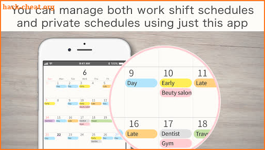 SHIFTAR - Shift Worker Calendar screenshot