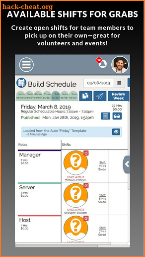 SHIFTR Employee Scheduling and Time Clock screenshot