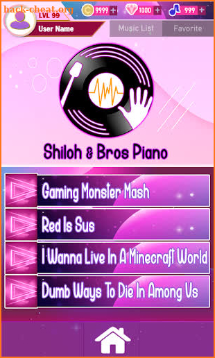 Shiloh and Bros Piano Tiles screenshot