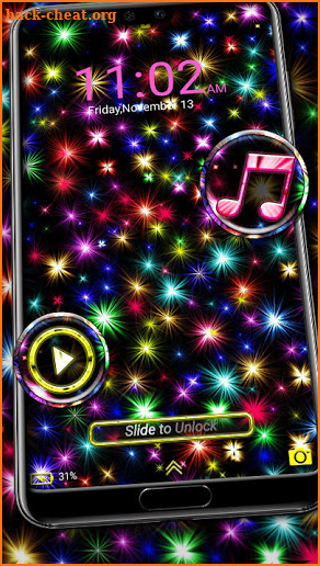 Shine Fireworks Launcher Theme screenshot