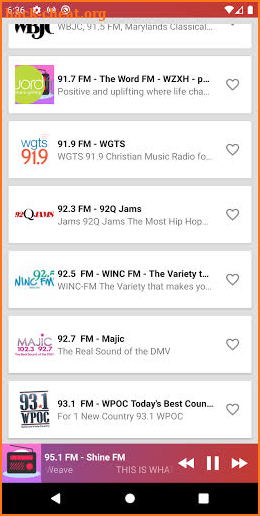 Shine FM Radio 95.1 screenshot