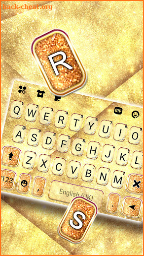Shine Luxury Gold Keyboard Background screenshot