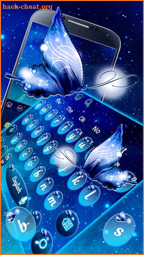 Shining Butterfly Galaxy Keyboard screenshot