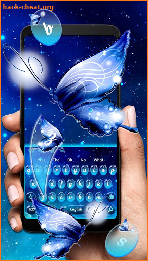 Shining Butterfly Galaxy Keyboard screenshot