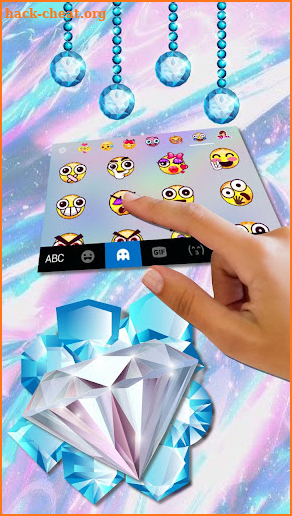 Shining Diamond Keyboard Theme screenshot