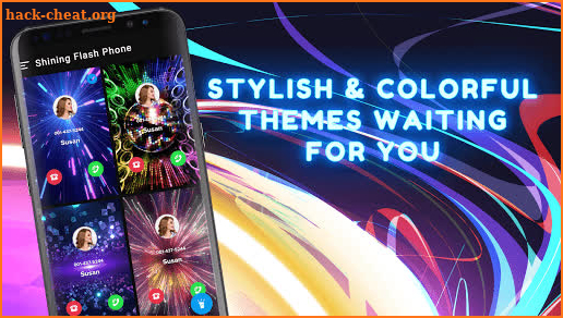 Shining Flash Phone - Color Themes & Call Screen screenshot