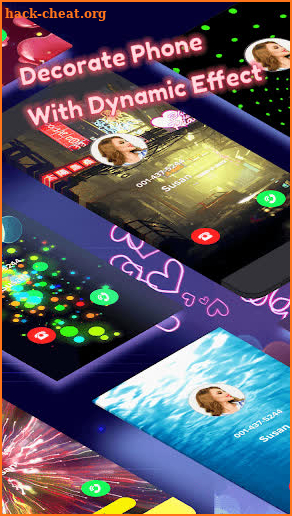 Shining Flash Phone - Color Themes & Call Screen screenshot
