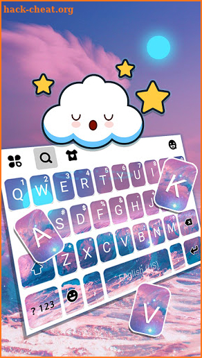 Shining Moon Keyboard Theme screenshot