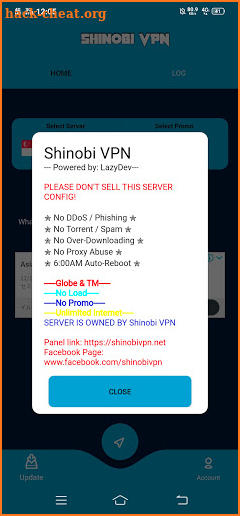 Shinobi VPN GTM - NoLoad screenshot