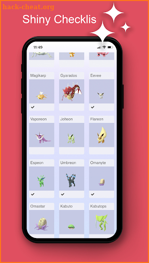 Shiny Checklist screenshot