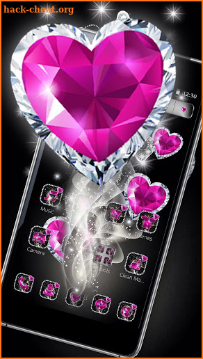Shiny Diamond Butterfly theme screenshot