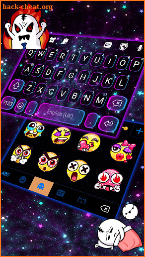 Shiny Galaxy Live Keyboard Background screenshot