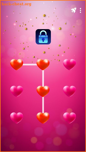 Shiny Heart - App Lock Master Theme screenshot