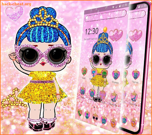 Shiny Lol Glitter Girl Theme screenshot