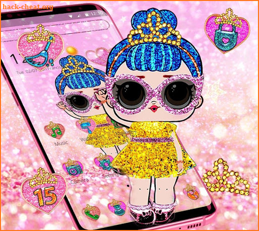 Shiny Lol Glitter Girl Theme screenshot