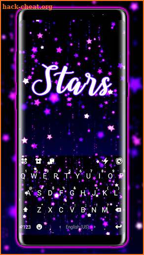 Shiny Stars Keyboard Background screenshot