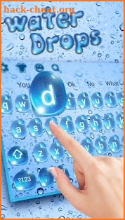 Shiny Water Drop Music Keyboard Theme screenshot