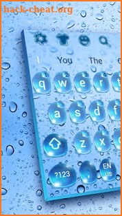 Shiny Water Drop Music Keyboard Theme screenshot