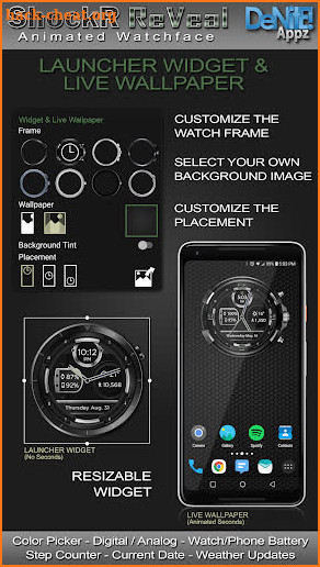 ShockR ReVeal HD Watch Face screenshot