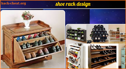 shoe rack design screenshot