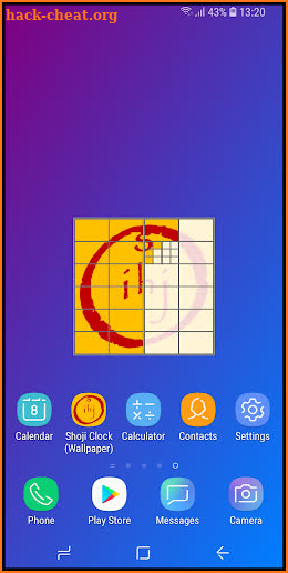 Shoji Clock (Wallpaper) screenshot