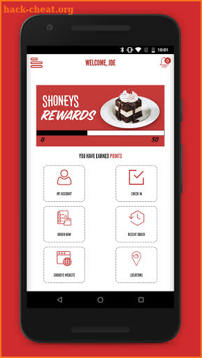 Shoney's Rewards screenshot