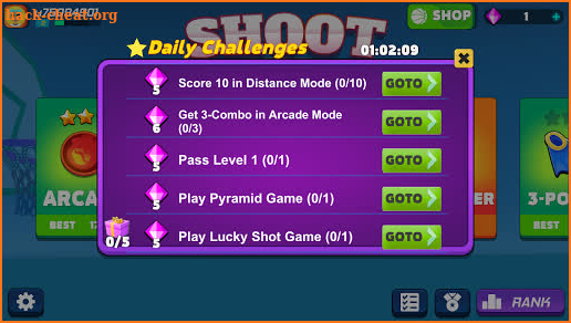 Shoot Challenge Basketball screenshot