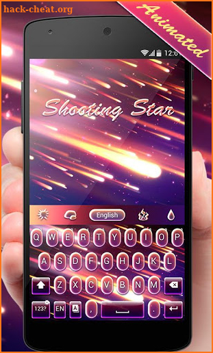 Shooting Star GO Keyboard Animated Theme screenshot
