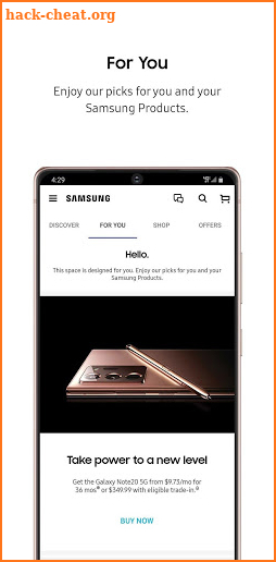 Shop Samsung screenshot