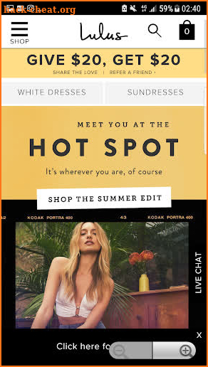 ShopIn for Lulus Clothing screenshot