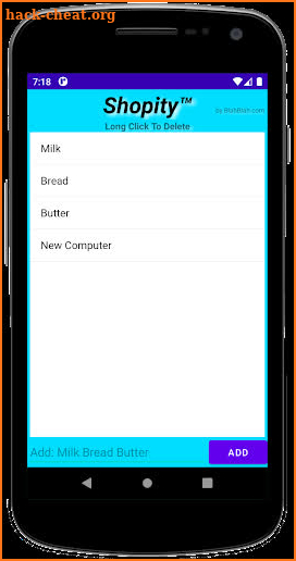 Shopity - Simple Shopping List screenshot