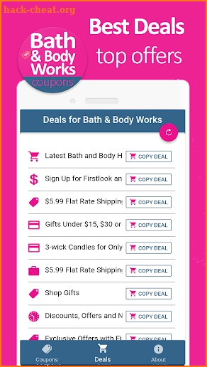Shopping Coupons for My Bath & Body Works screenshot