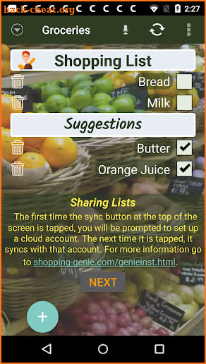 Shopping Genie screenshot