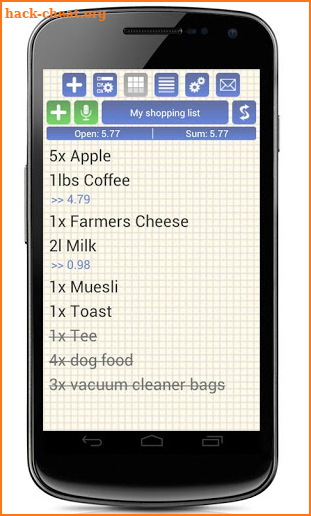 Shopping Grocery List + Widget screenshot