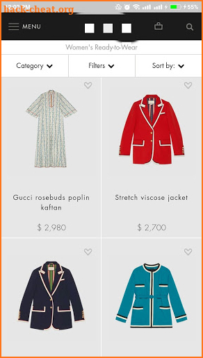 Shopping in Gucci screenshot
