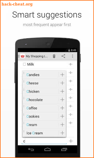 Shopping List screenshot