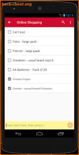 Shopping List - Easy & Simple screenshot