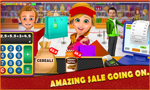 Shopping Mall Cashier Girl - Cash Register Games screenshot