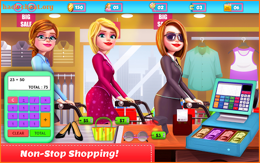 Shopping Mall Girl Cashier Game screenshot